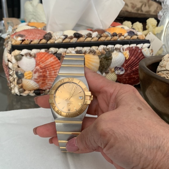 Omega Constellation Double Eagle Gold41mm Stainless steel bracelet with 18k Gold - Picture 6 of 6